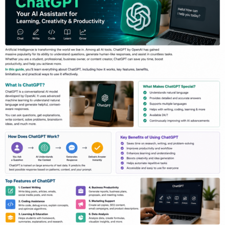 ChatGPT AI assistant helping users with writing, coding, learning, and productivity