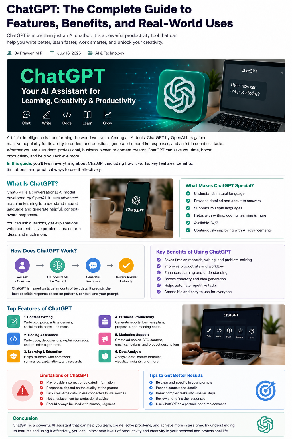 ChatGPT: Transforming How We Work, Learn, and Create
