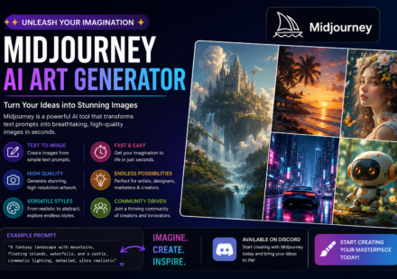 Learn everything about Midjourney AI, including features, pricing, prompt tips, benefits, and how to create stunning